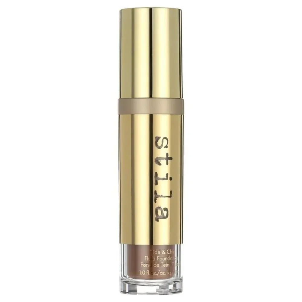 New Stila Hide & Chic Fluid Foundation Cosmetic Makeup, Deep 2